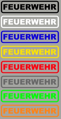 Aufkleber sticker feuerwehr - sticker,