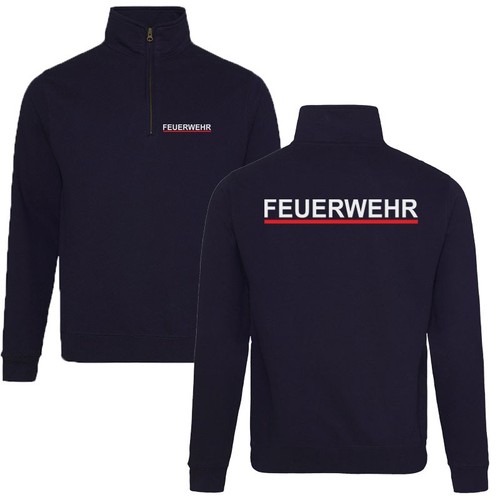 Feuerwehr zip sweatshirt - feuerwehr, zip-sweatshirt