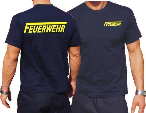 Shirt navy feuerwehr mit - t-shirt,