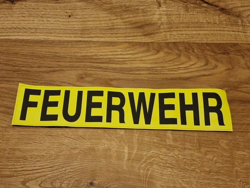 Feuerwehr rückenschild 8 - feuerwehr, x