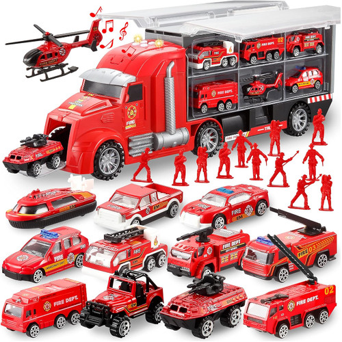 Feuerwehrauto spielzeugset - feuerwehrauto,