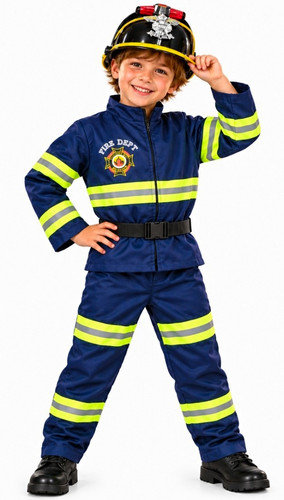 Feuerwehr komplett kostüm - komplett-kostüm, set