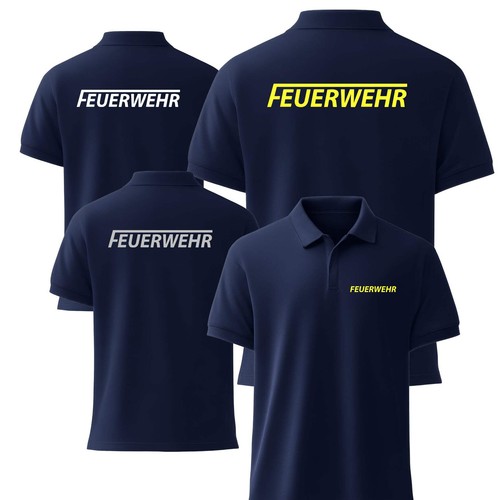 Poloshirt feuerwehr baumwolle - poloshirt,