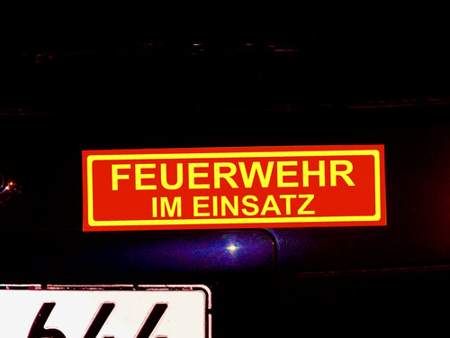 Magnetschild feuerwehr im - "feuerwehr,