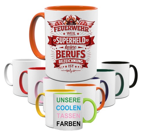 Feuerwehr tasse superheld - feuerwehr,