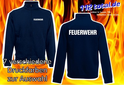 Feuerwehr sweatjacke pullover - feuerwehr,