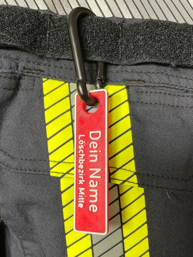 Feuerwehr namensschild - feuerwehr,