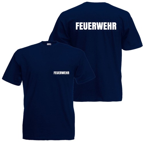 Feuerwehr shirt schwarz - t-shirt,